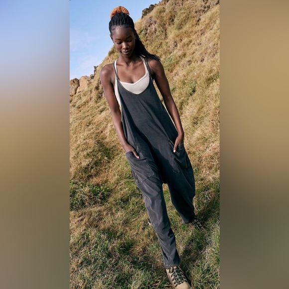 Free People Pants - free people hot shot onsie jumpsuit gray